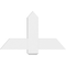 Ekena Millwork Eugene Architectural Grade PVC Gable Bracket, 36"W x 21"H x 2"D x 6"F, 14/12 Pitch GBP036X21X0206EUG00 - alternate 3